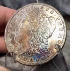 1879 S MORGAN DOLLAR GEM BU PROOF LIKE MONSTER RAINBOW TONER #2780