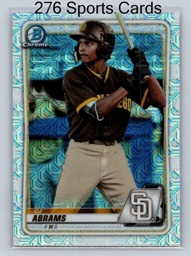 CJ Abrams 2020 Bowman CJ Abrams #BCP-62 Refractor