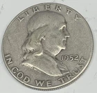 # C8531    FRANKLIN  HALF DOLLAR  COIN,   1952-S