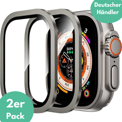 2X Titan Schutzglas für Apple Watch Ultra 3 49mm Display Full Screen
