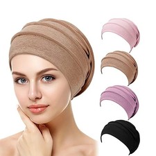 Ladies Turban Hat Cancer Chemo Hair Loss Cap Women Muslim Hijab Head Scarf Cap