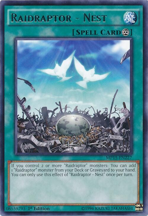 Raidraptor - Nest MP15-EN227 2015 Mega-Tins Mega Pack Yu-Gi-Oh 1st Edition NM/M