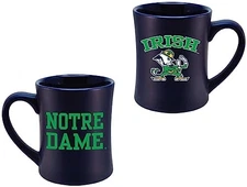 RFSJ Notre Dame Fighting Irish 16 oz Ceramic Blue Mug