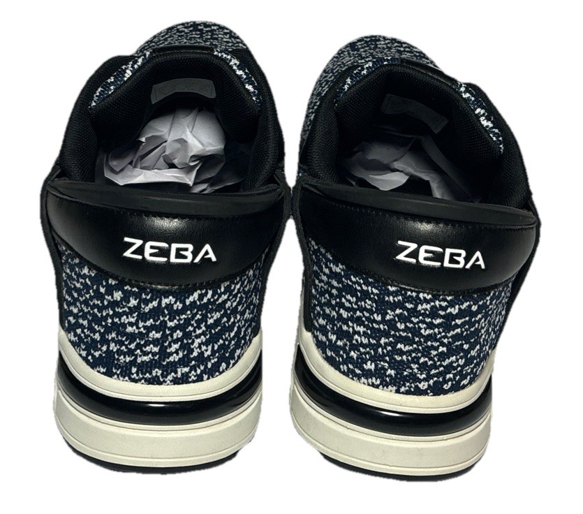 SAOLA Sneakers Zeba uomo blu notte bianche mani libere comode da passeggio taglia 13 usate in ottime condizioni!