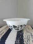 Vintage PYREX 1 1/2 Pint BLACK & WHITE GOOSBERRY Cinderella Mixing Bowl #441