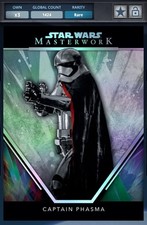 SWCT 24 Masterwork Rainbow Entry Rare Captain Phasma Digital