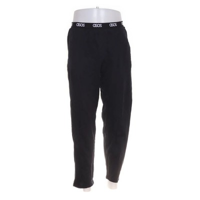 ASOS Design, Pyjamahose, Größe: M, Schwarz, Einfarbig, Herren #rxo