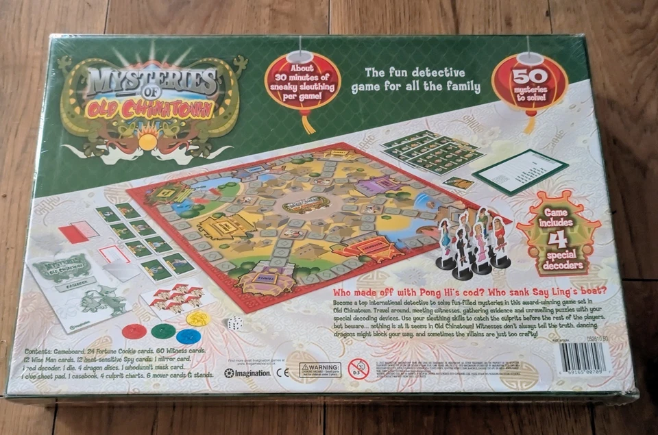 Mysteries Of Old Chinatown Board Game - Imagination (2010) Brand New & Sealed - Image 2 of 4