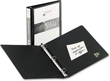 Avery Economy View 3 Ring Binder, 1 Inch Round Rings, 1 Black Binder (05710)