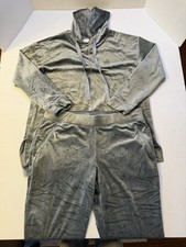 Chico s Zenergy Velour Hoodie Pants Set Size 2 NWT