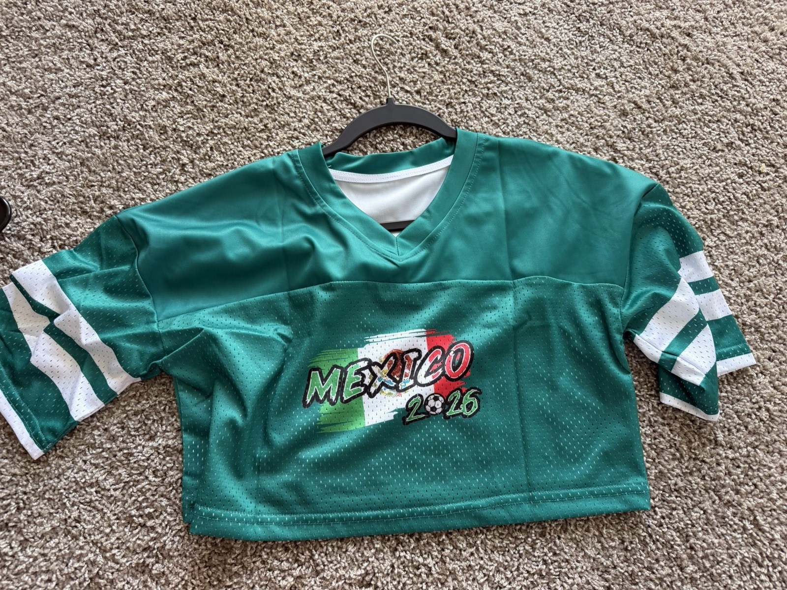 Mexico Soccer Jersey Shirt, Green/White/Red Colors