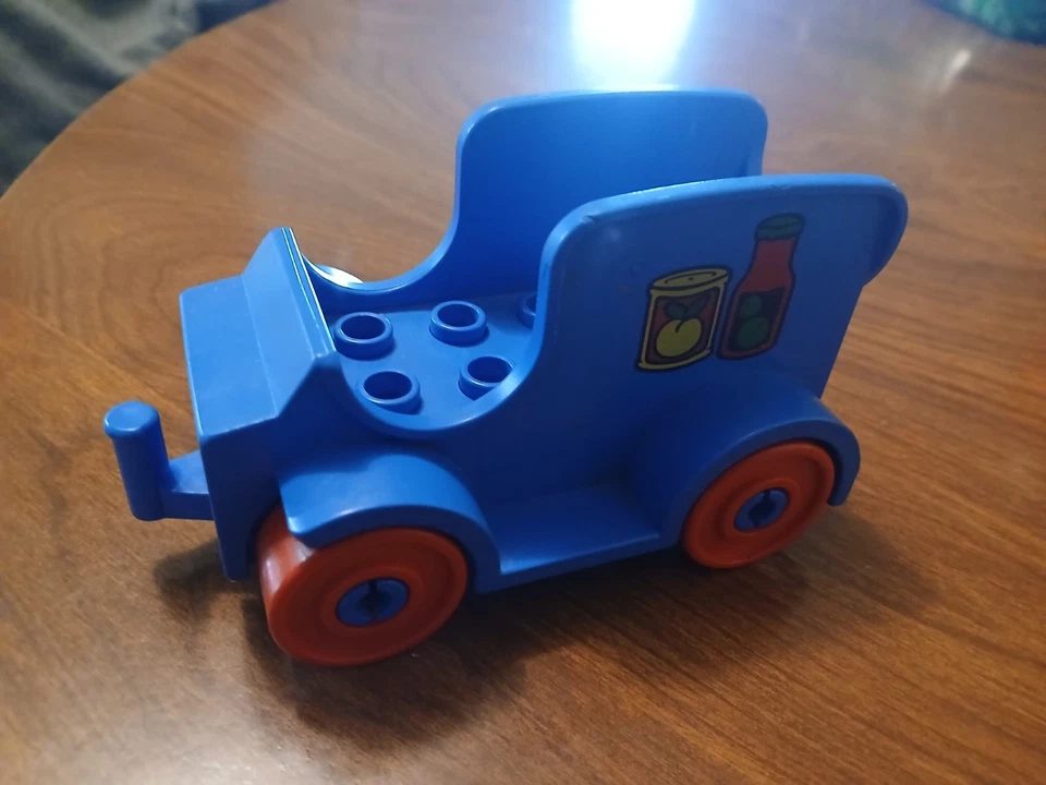 Lego Duplo Playville furgoneta de reparto azul - bloques de comida - cerca y letrero de granja Foto 2 de 4