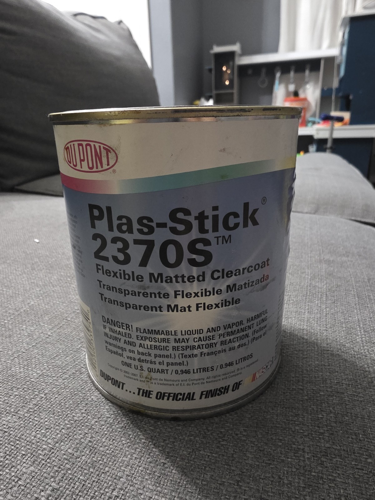1 U.S. Quart Dupont Axalta Cromax Plas-Stick 2370S Flexible Matted Clearcoat