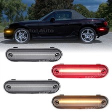 4X LED Side Marker Light Clear Lens Front & Rear FOR MAZDA MX-5 MIATA 1990-2005