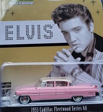 ELVIS PRESLEY 1955 CADILLAC FLEETWOOD SERIES 60 PINK 1/64 GREENLIGHT HOLLYWOOD