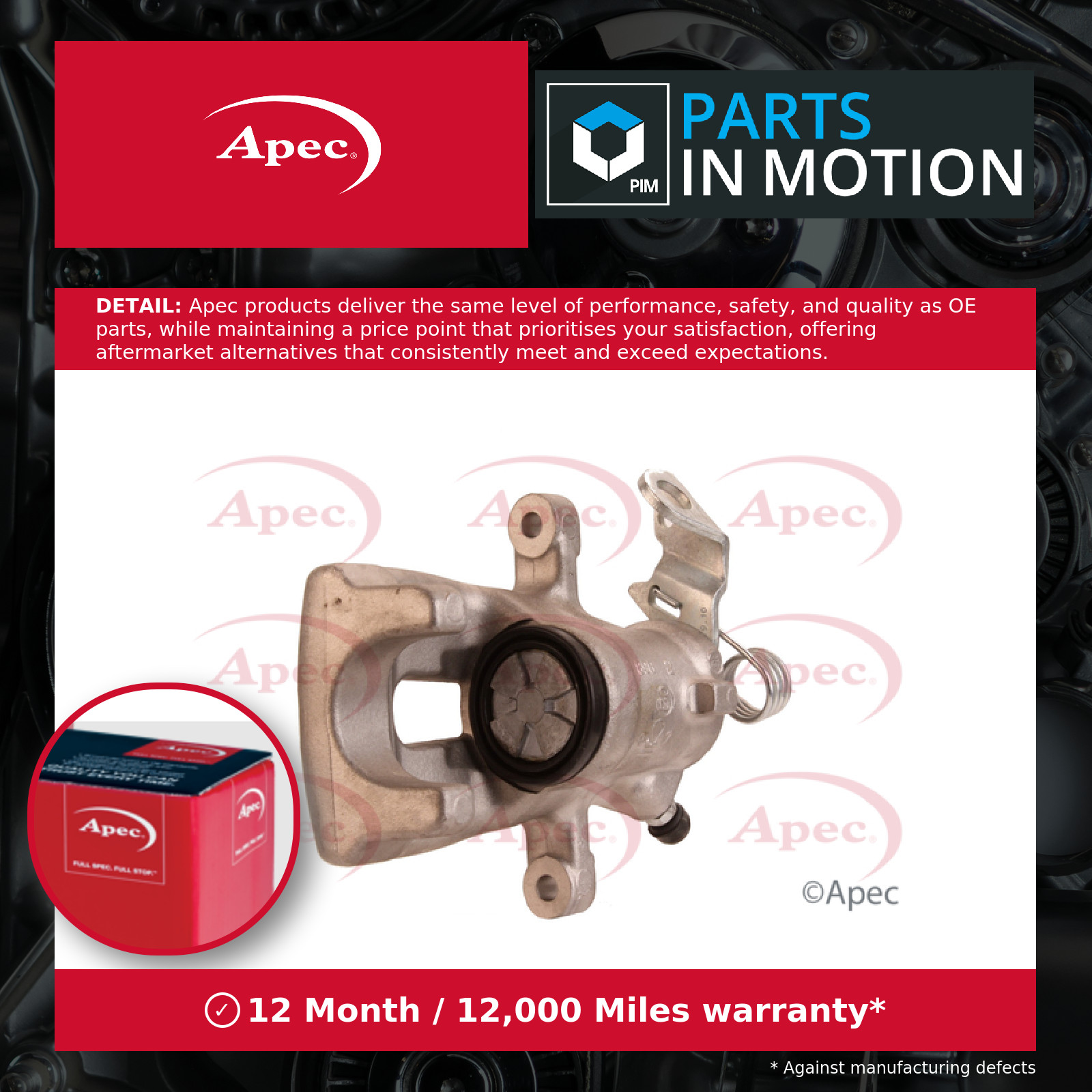 Brake Caliper fits VAUXHALL ASTRA H 1.4 Rear Left 2004 on Z14XEP 542475 93179156