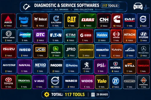 Heavy Duty Diagnostic Software Collection 2026 - More Than 100 Software - product listing photo