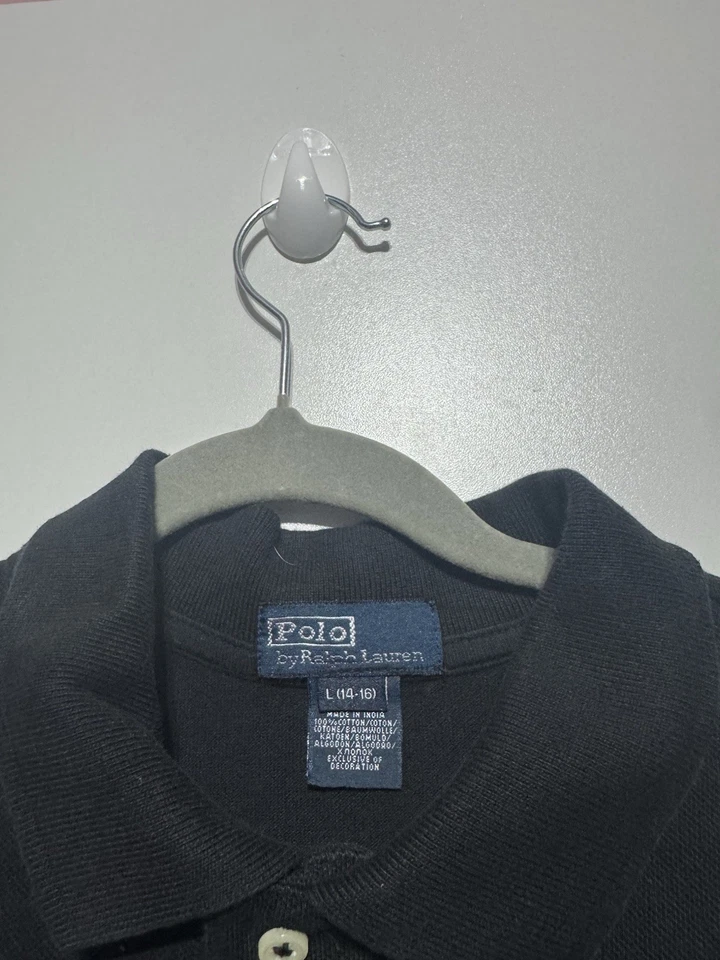 Polo Ralph Lauren Noir Enfant Taille L (14-16 ans) en superbe état - Photo 3/4