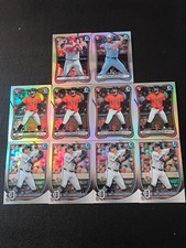 2025Topps Bowman Trey Sweeney Jimmy Crooks Bryce Sweeney Base*10 Red RC TJP