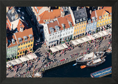Alter Hafen gerahmtes Wandbild Poster Leinwanddruck Bild