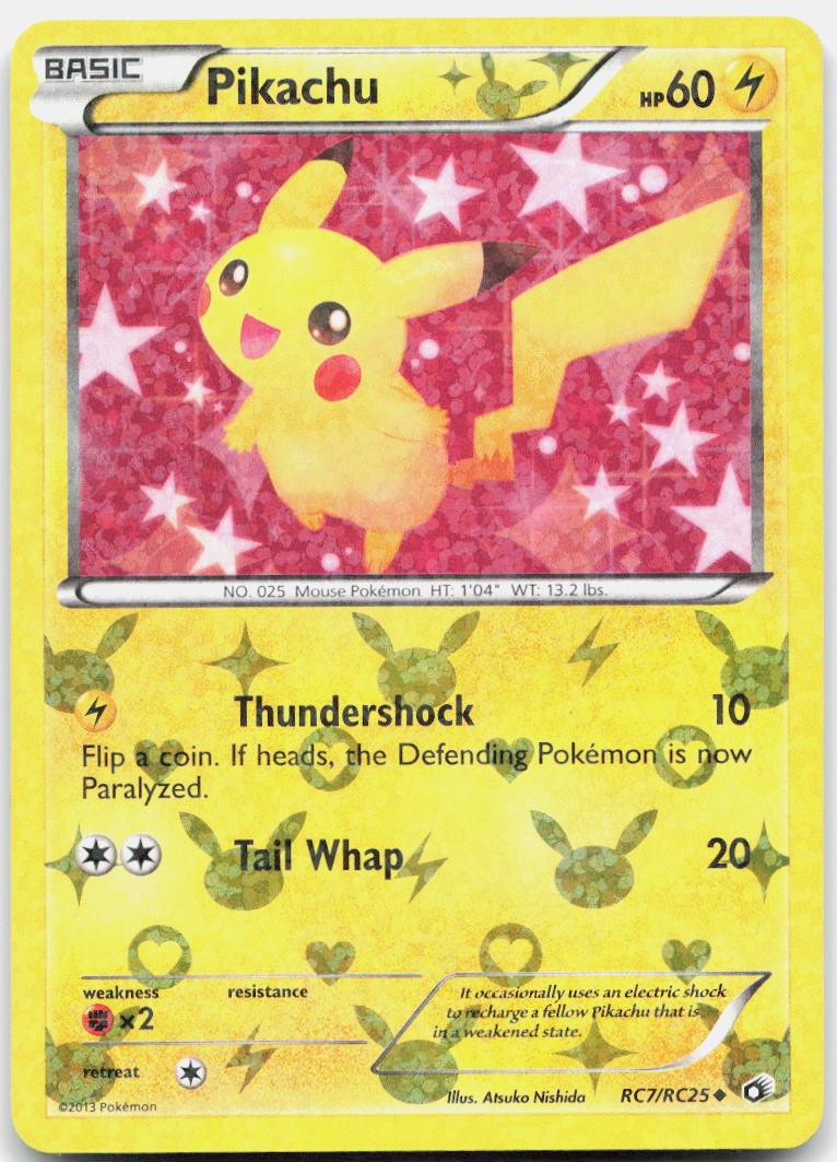 Pikachu RC7/RC25 Holo Legendary Treasures: Radiant Collection Pokemon NM