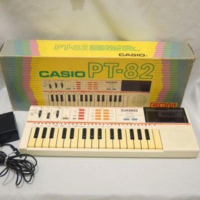 CASIO PT-82 white vintage keyboard tested | eBay
