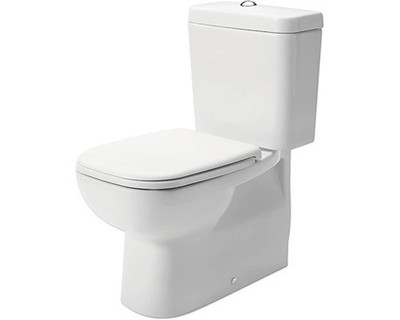 DURAVIT WC für WC-Kombination D-Code Tiefspüler mit Spülrand weiß glänzend ohne 