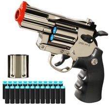 Toy Revolver Gun Plastic Soft Bullet Foam Blaster Hand Pistols Shotgun Roulet...