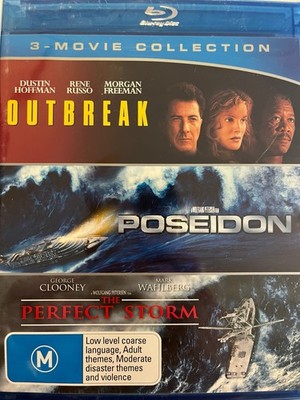OUTBREAK / POSEIDON / THE PERFECT STORM 3 x BLURAY BRAND NEW! All Region