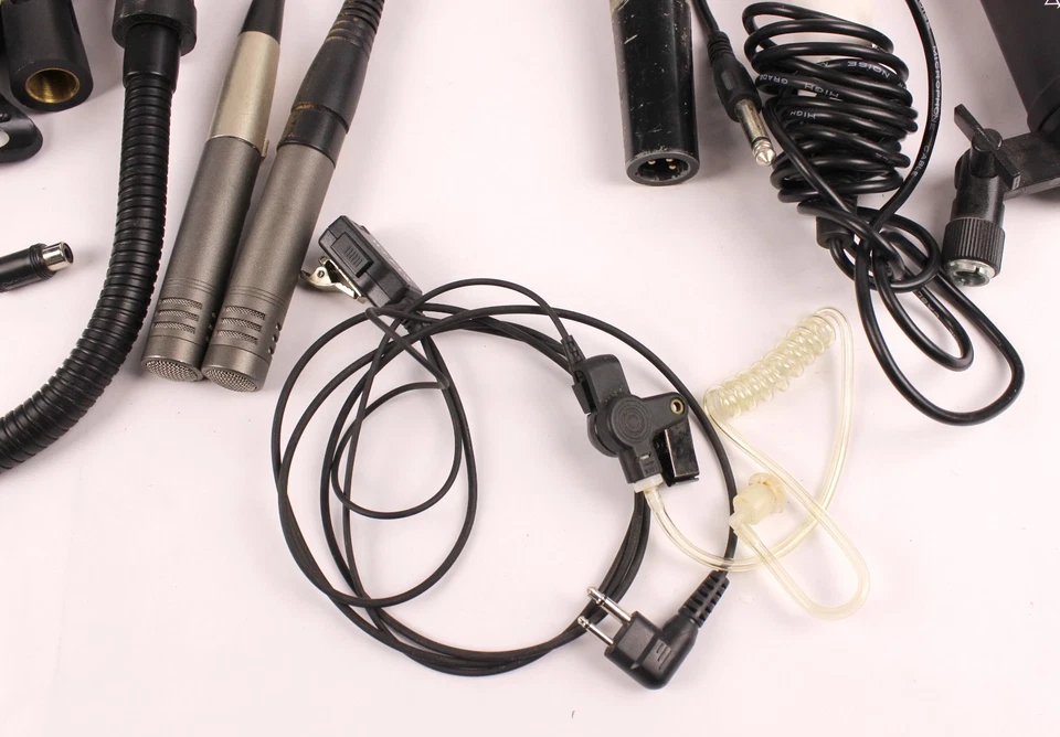 Micrófono con cables y accesorios Lote de 8 con varios conectores Kenwood/MXL/Cad/Sony Foto 2 de 4