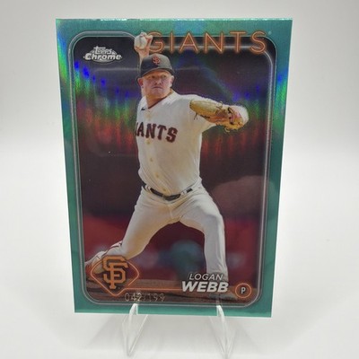 2024 Topps Chrome Aqua Refractor /199 Logan Webb #168 00gy