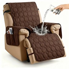 XINEAGE 100 Waterproof Recliner Chair Cover, Non 23.6"W, Coffee