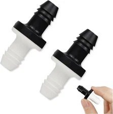 2 Pcs Check Valve 3/8 Inch Plug-in Check Valve Camis One-Way Gas Tank Valves for