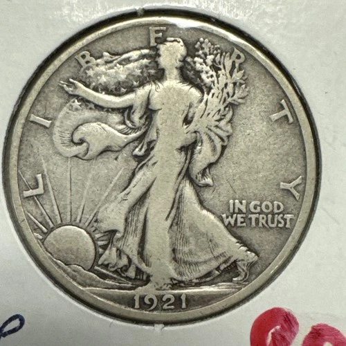 1921-D Walking Liberty Half Dollar Fine