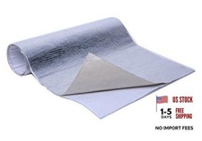 Aluminized Heat Shield Thermal Barrier Adhesive Backed Heat Blanket 12'' X