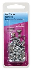 Hillman 122609 Galvanized Steel #18 x 7/8 in. Cut Tacks 1.75 oz. (Pack of 6)