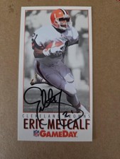 Eric Metcalf Autographed Card Psa Coa