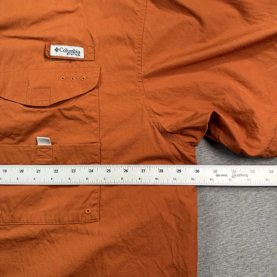 Texas Longhorns UT Columbia PFG Shirt Men’s 3XL Orange Vented Fishing Embroidery - Image 4 of 4