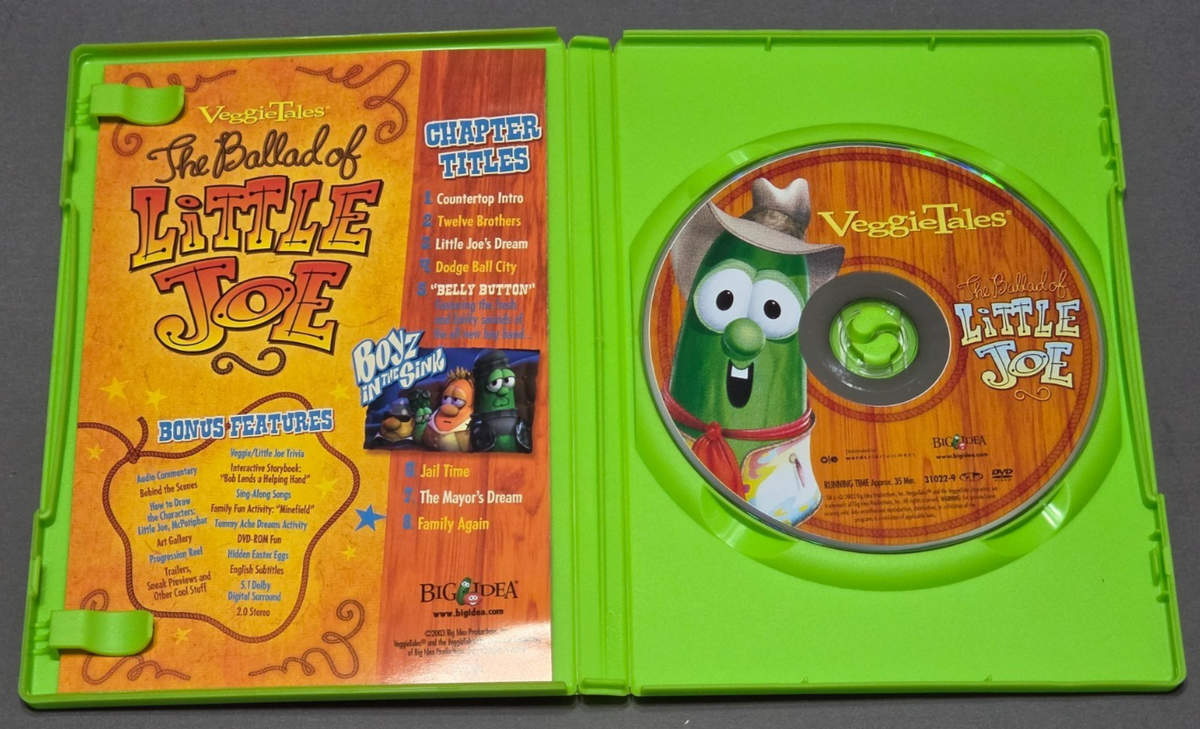VeggieTales 2-DVD Lot: The Ballad of Little Joe 2003 + Lord of the