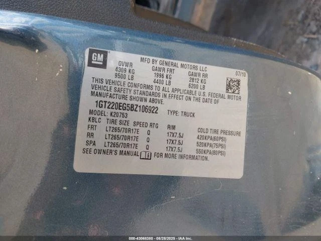 Used Right Headlight Assembly fits: 2011 Gmc Sierra 2500 pickup Right Grade A - Image 3 of 4