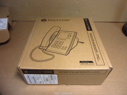 Polycom CX500 PoE IP VOIP écran téléphone Lync 2200-44300-025 NEUF DANS SA BOÎTE D'ORIGINE - Photo 3/4