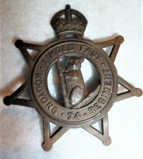 Australian 24th Infantry Battalion (The Kooyong Regiment) Slouch Hat Cap / Badge