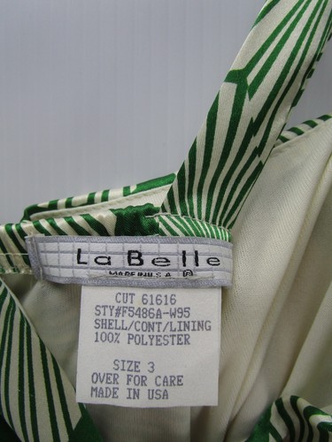La Belle Dress Women 3 4 Green Fit Flare Sweetheart Pleated Empire Waist Y2K NEW - Picture 8 of 9