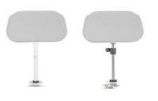 Bootstisch Komplettset Tischplatte Tischfuß Edelstahl höhenverstellbar oder fest