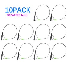 10PACK Optical Hardened Male Connector to SC/...