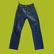 Vintage 90s WILSONS LEATHER high Waisted Straight leg Leather Pants Sz.28