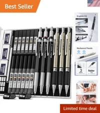 Professional 6PCS Art Pencil Set: 3mm Sizes & Complete Accessories Included