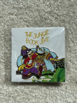 Disney Paris DLP Jungle Book Jive Parade chain link Pin Goofy LE 500 HTF NEW