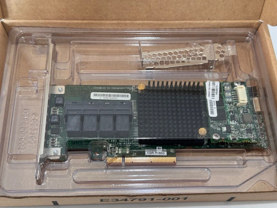 Adaptec ASR-71605 16-Port 1Gbps PCIe RAID Card Both Brackets - Image 2 of 2