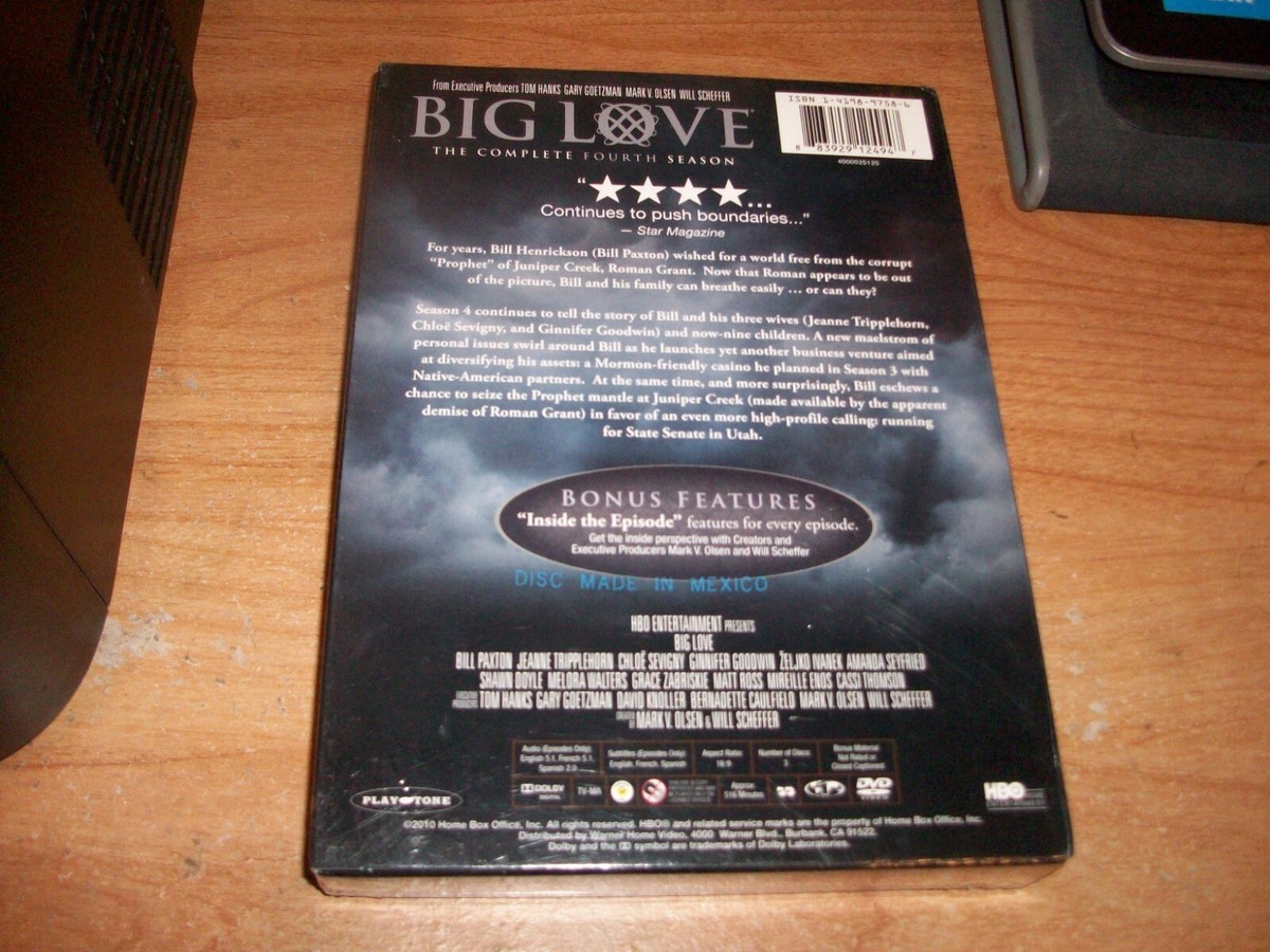 Big Love: The Complete Fourth Season 4 (DVD, 2011, 3-Disc Set